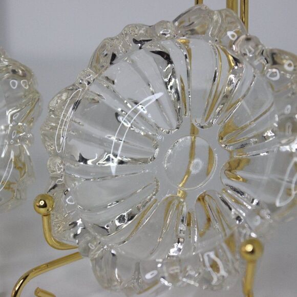 Vintage Glass Ashtray Round Shape/Trinket Holder/Trinkets Bundle of 2 - Picture 8 of 8